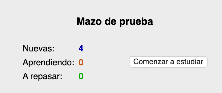 comienza a estudiar en anki